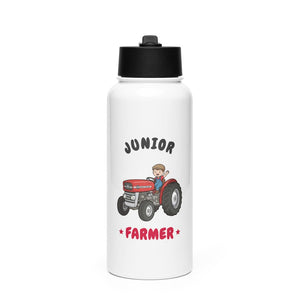 Furrow & Fields Kids Straw Bottle Junior Farmer Massey Ferguson 135 | Kids Straw Bottle Quality Farmers Merch