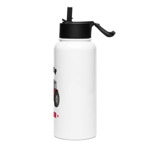 Furrow & Fields Kids Straw Bottle Junior Farmer Massey Ferguson 390T | Kids Straw Bottle Quality Farmers Merch