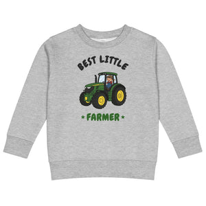 Furrow & Fields Kids Sweatshirt Heather / 2 Best Little Farmer John Deere 6R 250 | Kids Sweatshirt Quality Farmers Merch