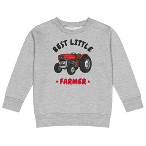 Furrow & Fields Kids Sweatshirt Heather / 2 Best Little Farmer Massey Ferguson 135 | Kids Sweatshirt Quality Farmers Merch