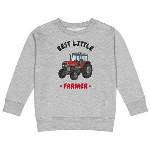Furrow & Fields Kids Sweatshirt Heather / 2 Best Little Farmer Massey Ferguson 390T | Kids Sweatshirt Quality Farmers Merch