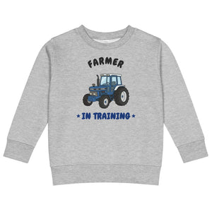 Furrow & Fields Kids Sweatshirt Heather / 2 Farmer in Training Ford 7810 | Kids Sweatshirt Quality Farmers Merch