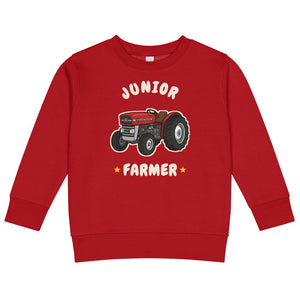 Furrow & Fields Kids Sweatshirt Red / 2 Junior Farmer Massey Ferguson 135 | Kids Sweatshirt Quality Farmers Merch