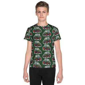 Furrow & Fields Kids T-Shirt Kids Fendt 828 Vario Tractor T-Shirt – Green Quality Farmers Merch
