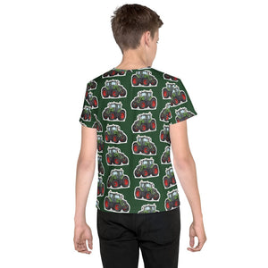 Furrow & Fields Kids T-Shirt Kids Fendt 828 Vario Tractor T-Shirt – Green Quality Farmers Merch