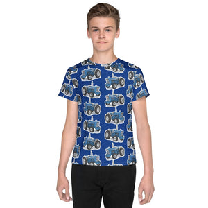 Furrow & Fields Kids T-Shirt Kids Ford 3000 Tractor T-Shirt – Blue Quality Farmers Merch