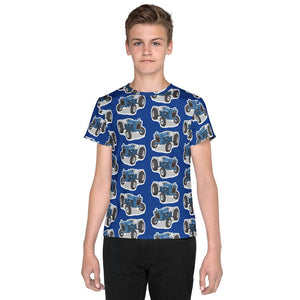 Furrow & Fields Kids T-Shirt Kids Ford 3600 Tractor T-Shirt – Blue Quality Farmers Merch