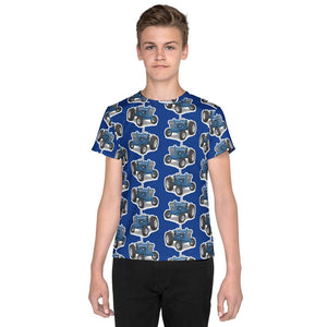Furrow & Fields Kids T-Shirt Kids Ford 5000 Tractor T-Shirt – Blue Quality Farmers Merch