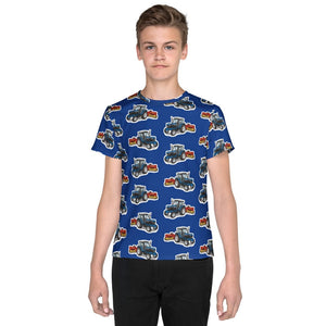 Furrow & Fields Kids T-Shirt Kids Ford 6640 Tractor T-Shirt – Blue Quality Farmers Merch