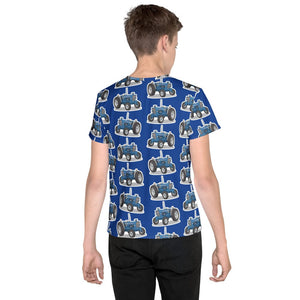 Furrow & Fields Kids T-Shirt Kids Ford 7000 Tractor T-Shirt – Blue Quality Farmers Merch