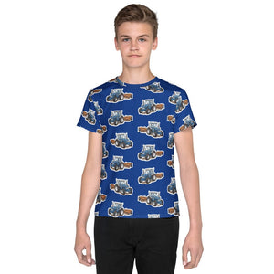 Furrow & Fields Kids T-Shirt Kids Ford 7810 Tractor T-Shirt – Blue Quality Farmers Merch