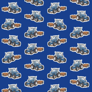 Furrow & Fields Kids T-Shirt Kids Ford 7810 Tractor T-Shirt – Blue Quality Farmers Merch