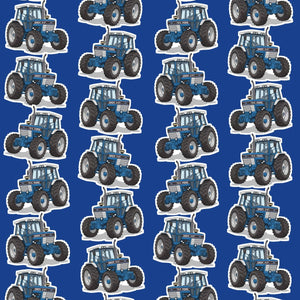 Furrow & Fields Kids T-Shirt Kids Ford TW-15 Tractor T-Shirt – Blue Quality Farmers Merch