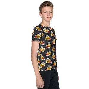Furrow & Fields Kids T-Shirt Kids JCB 112 Tractor T-Shirt – Charcoal Quality Farmers Merch