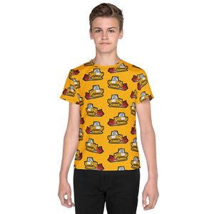 Furrow & Fields Kids T-Shirt Kids JCB 112 Tractor T-Shirt – Yellow Quality Farmers Merch