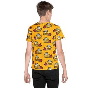 Furrow & Fields Kids T-Shirt Kids JCB 112 Tractor T-Shirt – Yellow Quality Farmers Merch