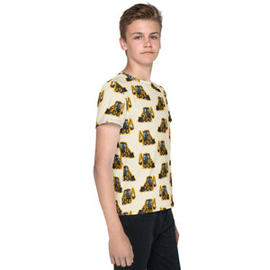 Furrow & Fields Kids T-Shirt Kids JCB 1CX Tractor T-Shirt – Cream Quality Farmers Merch