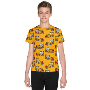 Furrow & Fields Kids T-Shirt Kids JCB 3C II Tractor T-Shirt – Yellow Quality Farmers Merch