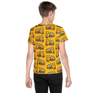 Furrow & Fields Kids T-Shirt Kids JCB 804 Tractor T-Shirt – Yellow Quality Farmers Merch