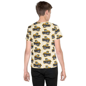 Furrow & Fields Kids T-Shirt Kids JCB Fastrac 3190 Tractor T-Shirt – Cream Quality Farmers Merch