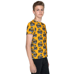 Furrow & Fields Kids T-Shirt Kids JCB Fastrac 3190 Tractor T-Shirt – Yellow Quality Farmers Merch