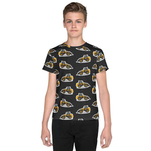 Furrow & Fields Kids T-Shirt Kids JCB TM420 Tractor T-Shirt – Charcoal Quality Farmers Merch