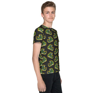 Furrow & Fields Kids T-Shirt Kids John Deere 1085 Tractor T-Shirt – Charcoal Quality Farmers Merch