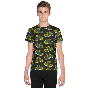 Furrow & Fields Kids T-Shirt Kids John Deere 1085 Tractor T-Shirt – Charcoal Quality Farmers Merch