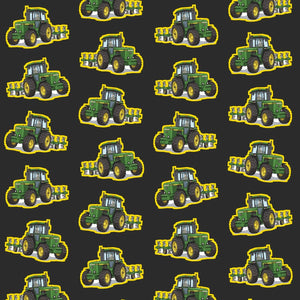 Furrow & Fields Kids T-Shirt Kids John Deere 4350 Tractor T-Shirt – Charcoal Quality Farmers Merch