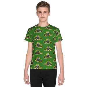 Furrow & Fields Kids T-Shirt Kids John Deere 4955 Tractor T-Shirt – Green Quality Farmers Merch