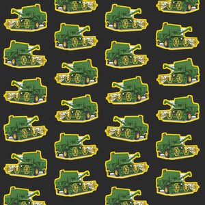 Furrow & Fields Kids T-Shirt Kids John Deere 530 Tractor T-Shirt – Charcoal Quality Farmers Merch