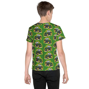 Furrow & Fields Kids T-Shirt Kids John Deere 6R 250 Tractor T-Shirt – Green Quality Farmers Merch