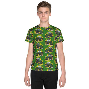 Furrow & Fields Kids T-Shirt Kids John Deere 6R 250 Tractor T-Shirt – Green Quality Farmers Merch