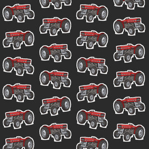 Furrow & Fields Kids T-Shirt Kids Massey Ferguson 135 Tractor T-Shirt – Charcoal Quality Farmers Merch