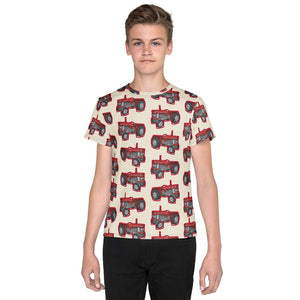 Furrow & Fields Kids T-Shirt Kids Massey Ferguson 165 Tractor T-Shirt – Cream Quality Farmers Merch