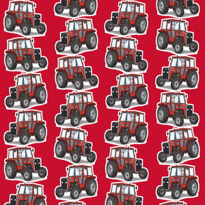 Furrow & Fields Kids T-Shirt Kids Massey Ferguson 240 Tractor T-Shirt – Red Quality Farmers Merch
