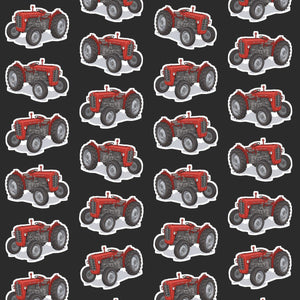 Furrow & Fields Kids T-Shirt Kids Massey Ferguson 35X Tractor T-Shirt – Charcoal Quality Farmers Merch
