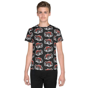 Furrow & Fields Kids T-Shirt Kids Massey Ferguson 35X Tractor T-Shirt – Charcoal Quality Farmers Merch