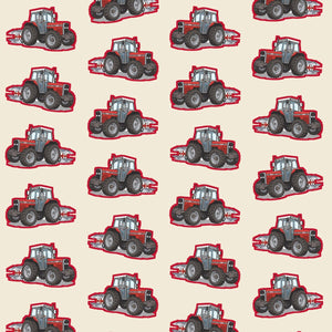 Furrow & Fields Kids T-Shirt Kids Massey Ferguson 375 Tractor T-Shirt – Cream Quality Farmers Merch