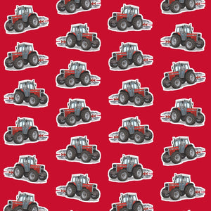 Furrow & Fields Kids T-Shirt Kids Massey Ferguson 375 Tractor T-Shirt – Red Quality Farmers Merch