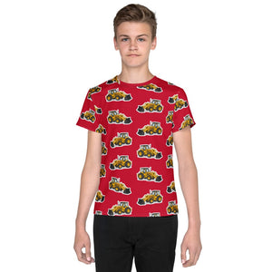 Furrow & Fields Kids T-Shirt Kids Massey Ferguson 50E Tractor T-Shirt – Red Quality Farmers Merch