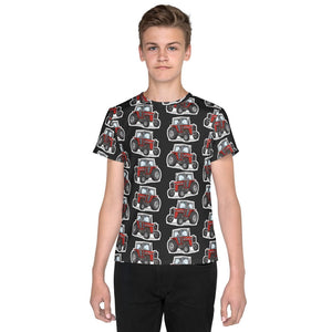 Furrow & Fields Kids T-Shirt Kids Massey Ferguson 590 Tractor T-Shirt – Charcoal Quality Farmers Merch