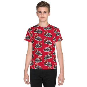 Furrow & Fields Kids T-Shirt Kids Massey Ferguson 6180 Tractor T-Shirt – Red Quality Farmers Merch