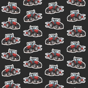 Furrow & Fields Kids T-Shirt Kids Massey Ferguson 6255 Tractor T-Shirt – Charcoal Quality Farmers Merch