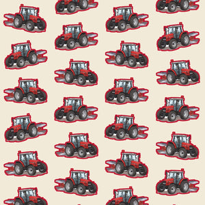 Furrow & Fields Kids T-Shirt Kids Massey Ferguson 6255 Tractor T-Shirt – Cream Quality Farmers Merch