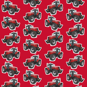 Furrow & Fields Kids T-Shirt Kids Massey Ferguson 6480 Tractor T-Shirt – Red Quality Farmers Merch