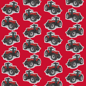 Furrow & Fields Kids T-Shirt Kids Massey Ferguson 7495 Tractor T-Shirt – Red Quality Farmers Merch
