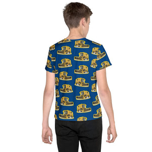 Furrow & Fields Kids T-Shirt Kids New Holland TR 89 Tractor T-Shirt – Blue Quality Farmers Merch