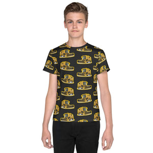 Furrow & Fields Kids T-Shirt Kids New Holland TR 89 Tractor T-Shirt – Charcoal Quality Farmers Merch