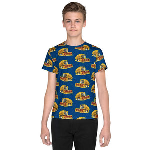 Furrow & Fields Kids T-Shirt Kids New Holland TX66 Tractor T-Shirt – Blue Quality Farmers Merch